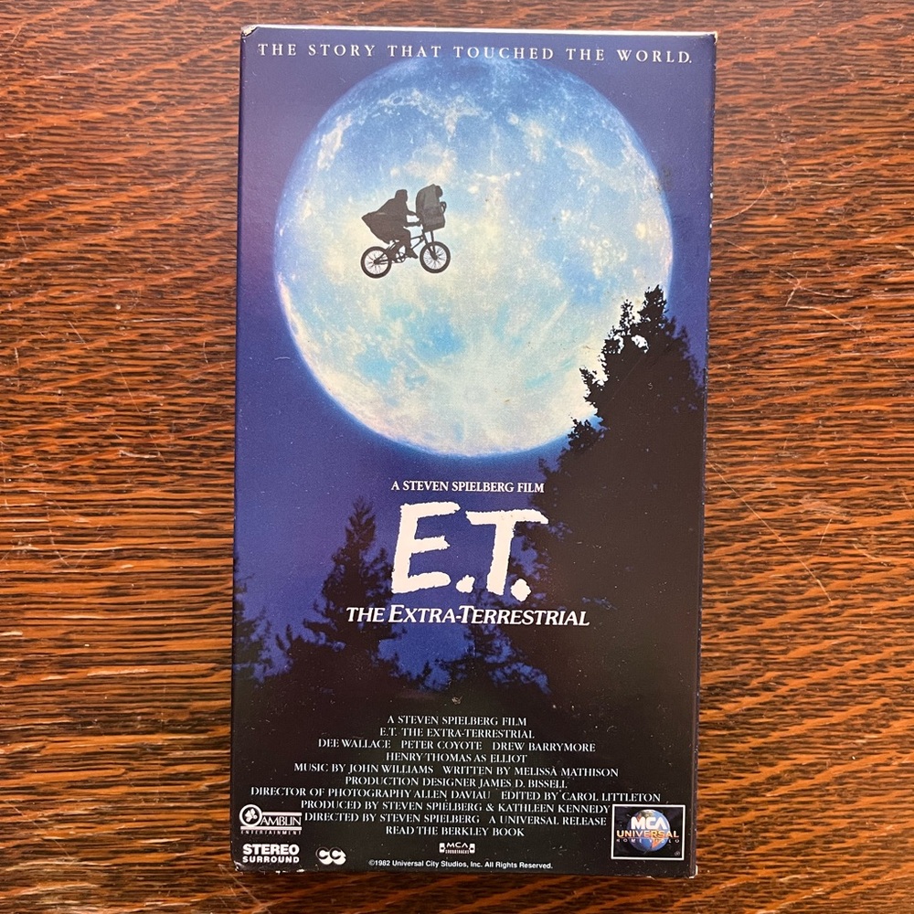 E.T. The Extra-Terrestrial VHS
